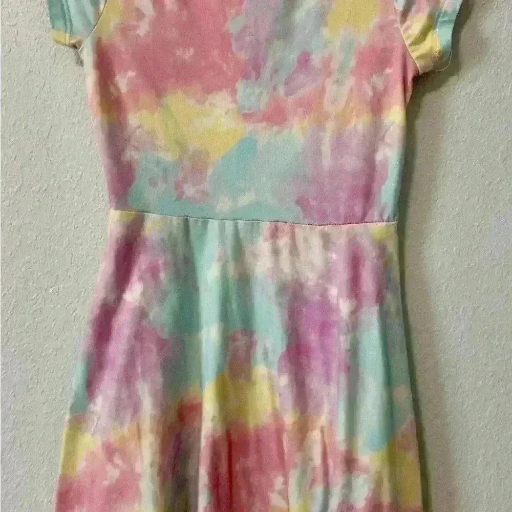 Jenna And Jessie USA Girls Butterfly One Piece Tye Dye Dress Size 4-5